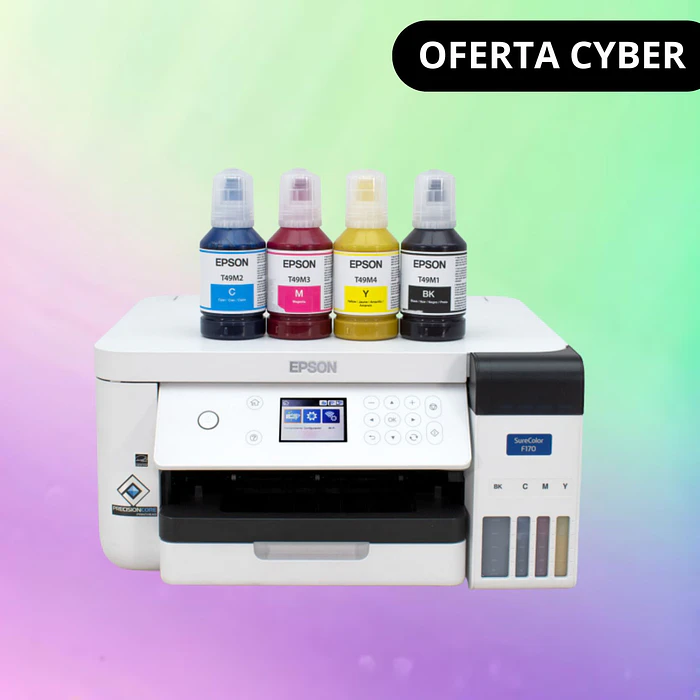 Impresora sublimación Epson F170 + 4 Tintas Sublimación 1