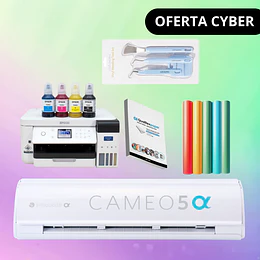 Kit Inicio CAMEO5α White (Alpha) + Impresora F170 + Resma Sublimación 