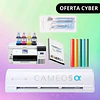 Kit Inicio CAMEO5α White (Alpha) + Impresora F170 + Resma Sublimación  1