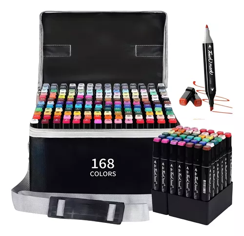 EMBRASSER DULANGEセット Set 168 Plumones Doble Punta Colores + Estuche