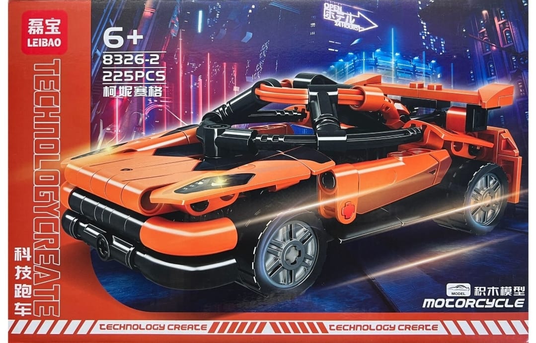 Lego Auto color naranja