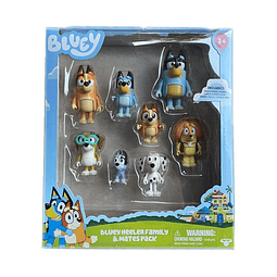 Juguete Figuras Bluey 8pcs