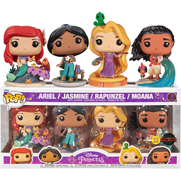 Funko Pop! Princesas de Disney Set 4pcs