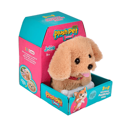 Perro a pila con sonido, camina con hueso plush pet