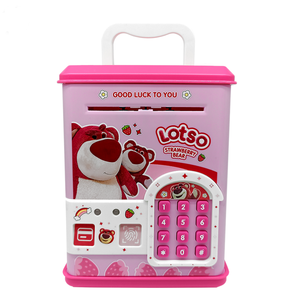 Alcancia y/o caja fuerte Lotso de clave y huella