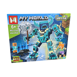Juego Tipo Lego Robot Minecraft 494 piezas
