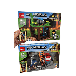 Juego Tipo Lego Minecraft 131 piezas