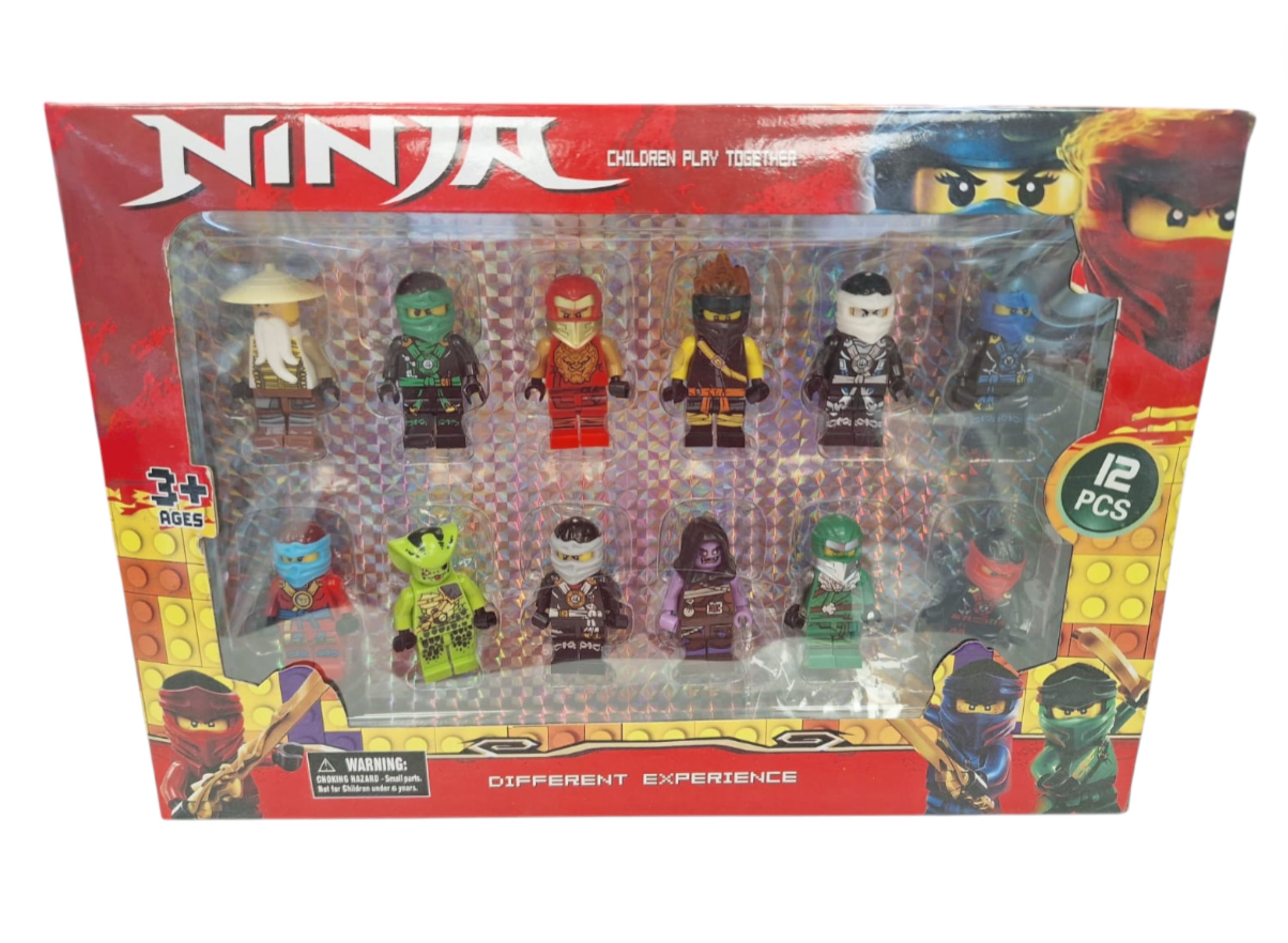 Set mini figuras tipo lego Ninja 12pcs