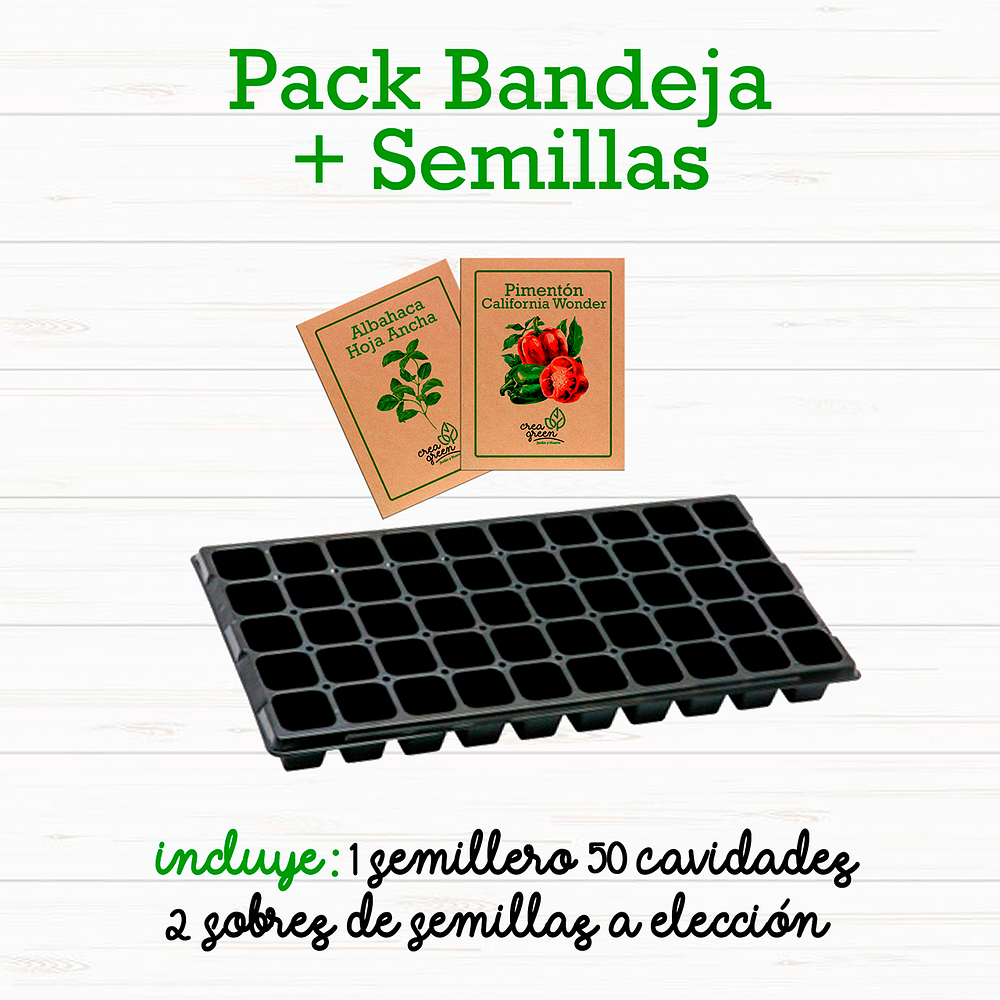 Pack Bandeja + Semillas