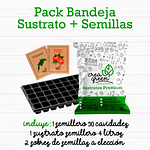 Pack Bandeja + Sustrato + Semillas