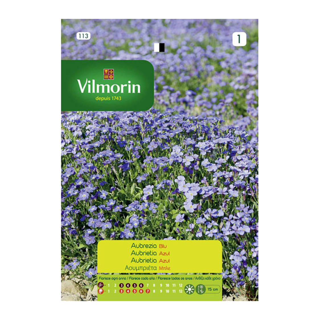 Semillas Aubrietia Azul