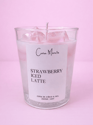 Strawberry Iced latte