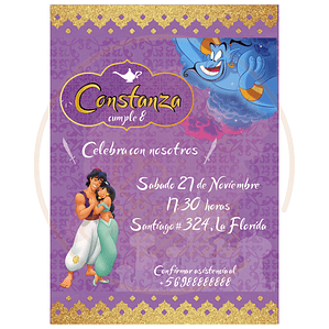 Invitación Aladdin