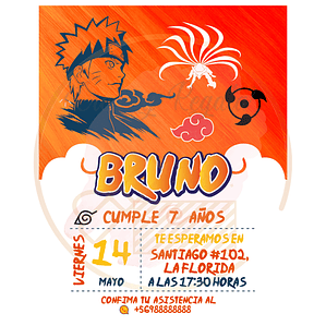 Invitación Naruto