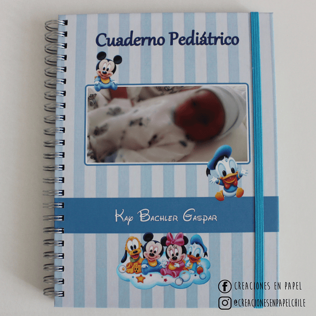 Cuaderno Pediátrico Mickey bebé