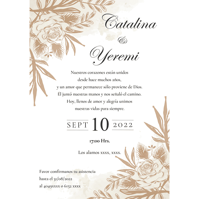 Invitación de Matrimonio M3