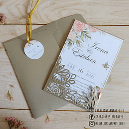 Invitación de Matrimonio M6 - Beige