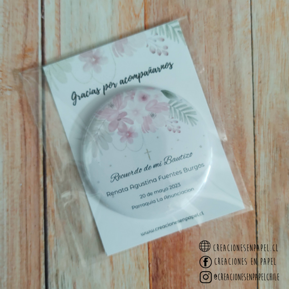 12 Chapitas Imán Personalizadas