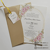 Invitación de Matrimonio M5 - Beige