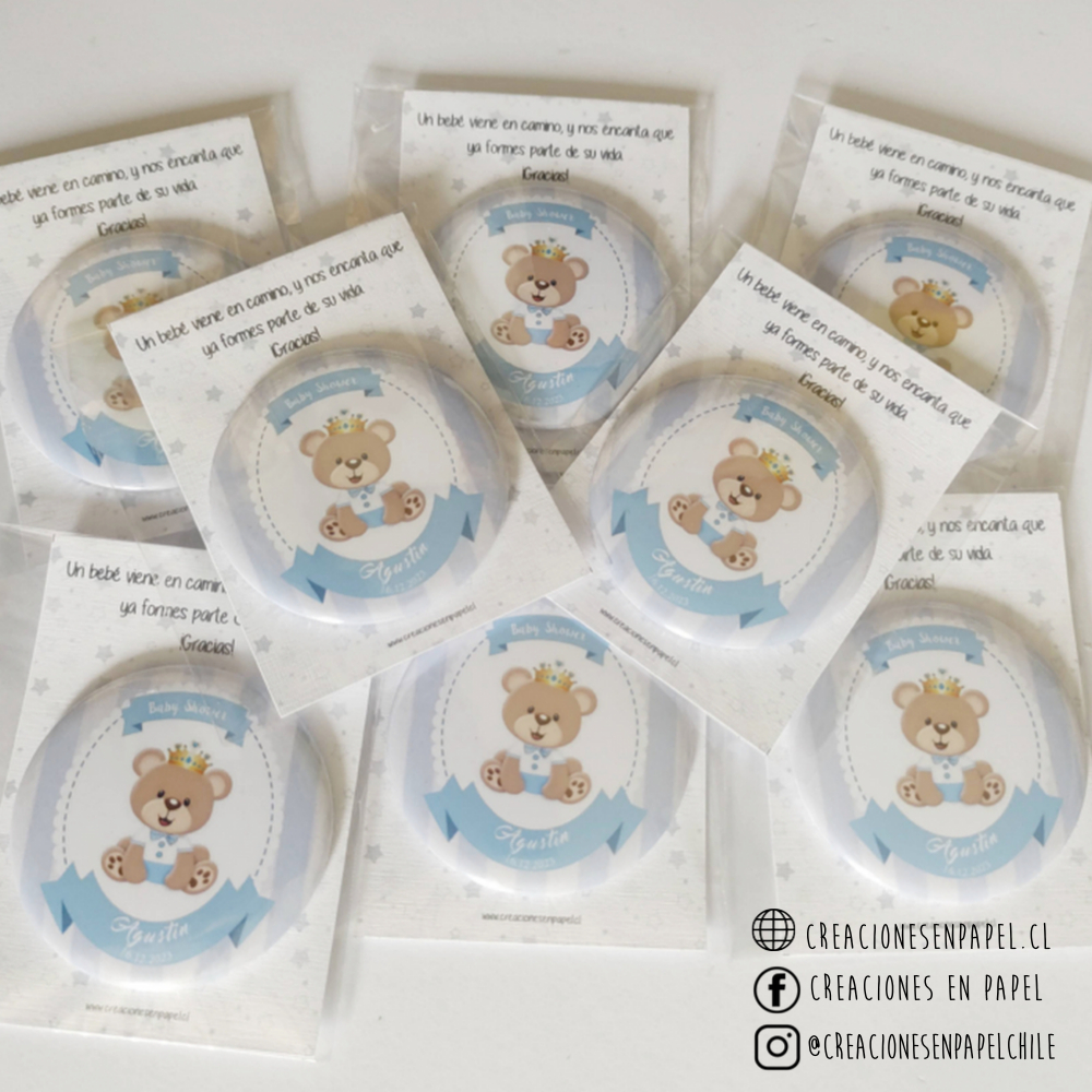 12 Chapitas Imán Personalizadas
