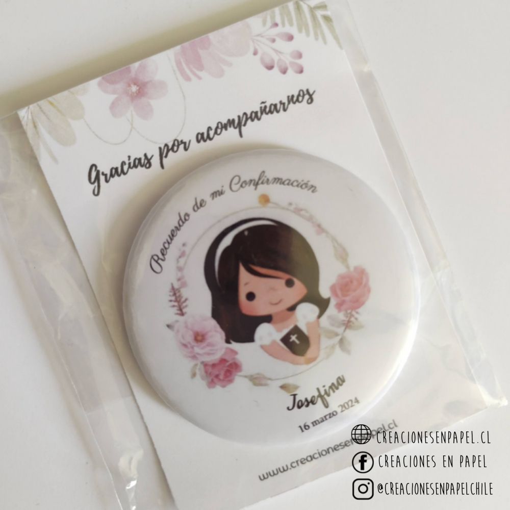 12 Chapitas Imán Personalizadas