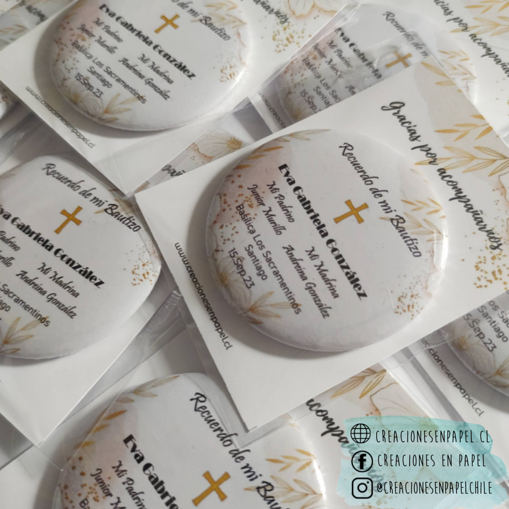 12 Chapitas Imán Destapador Personalizadas