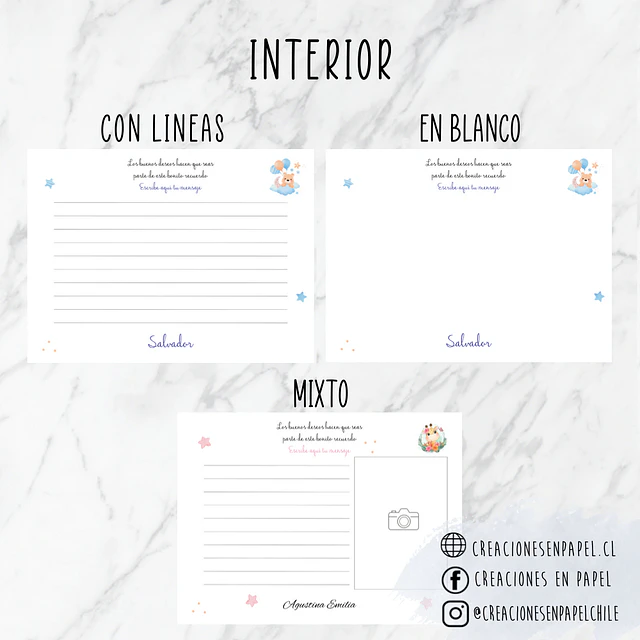 Libro para dedicatorias de Baby Shower