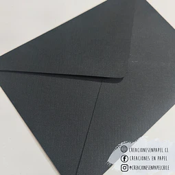 Sobre Negro Texturado 19x13 cm