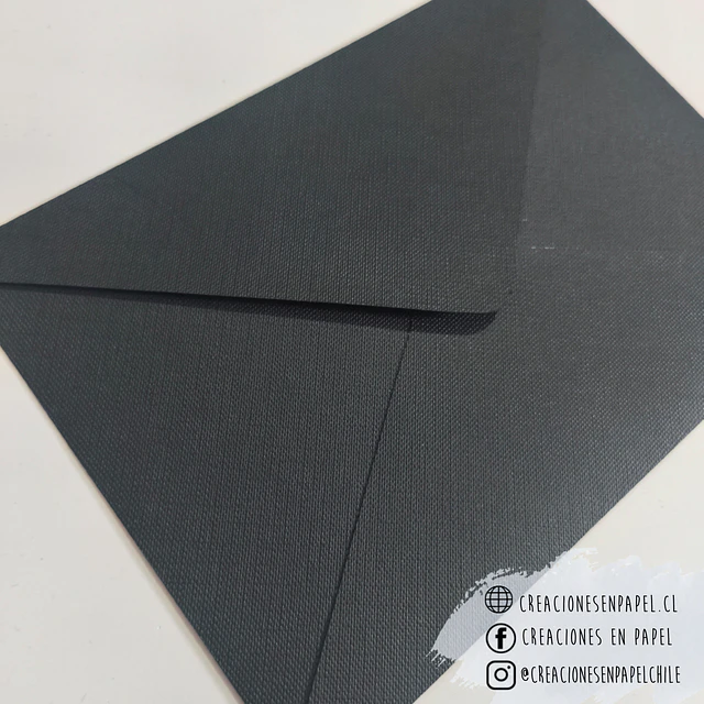 Sobre Negro Texturado 19x13 cm