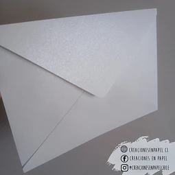 Sobre Blanco Perlado 19x13 cm