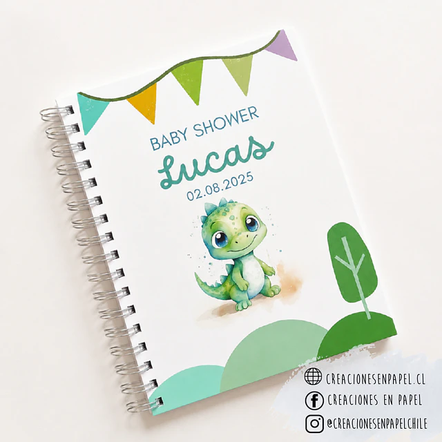 Libro para dedicatorias de Baby Shower