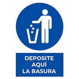 Deposite aquí la basura