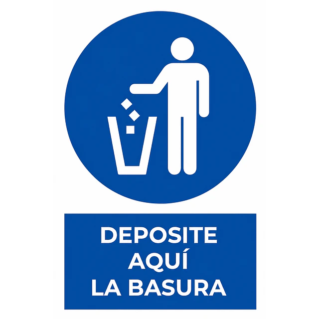 Deposite aquí la basura