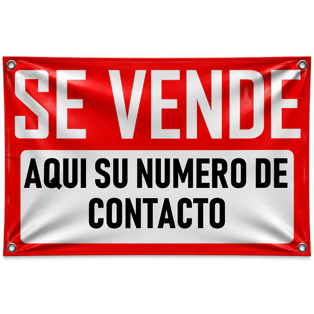 Letrero "SE VENDE" PVC