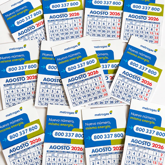 100 Calendarios Magnéticos 2026-2027