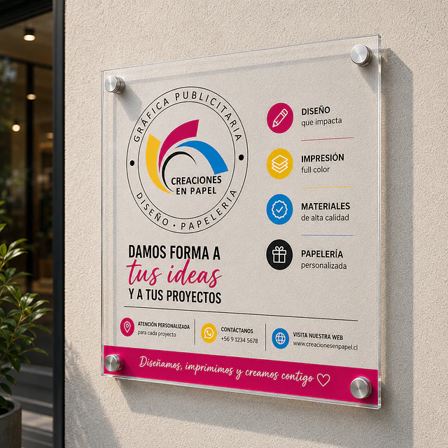 Gráfica en Acrílico para Muro