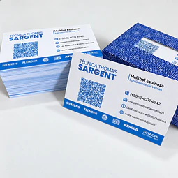 100 Tarjetas De Presentación + Laminado 