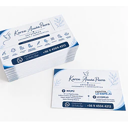 500 Tarjetas De Presentación + Laminado