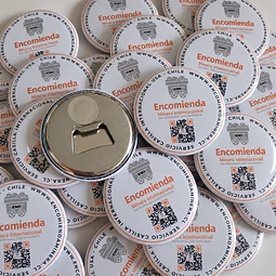 50 Chapitas Imán Destapador Personalizadas