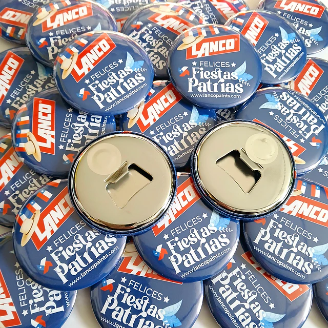 50 Chapitas Imán Destapador Personalizadas