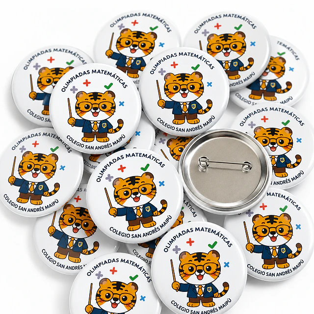 50 Chapitas Alfiler Personalizadas