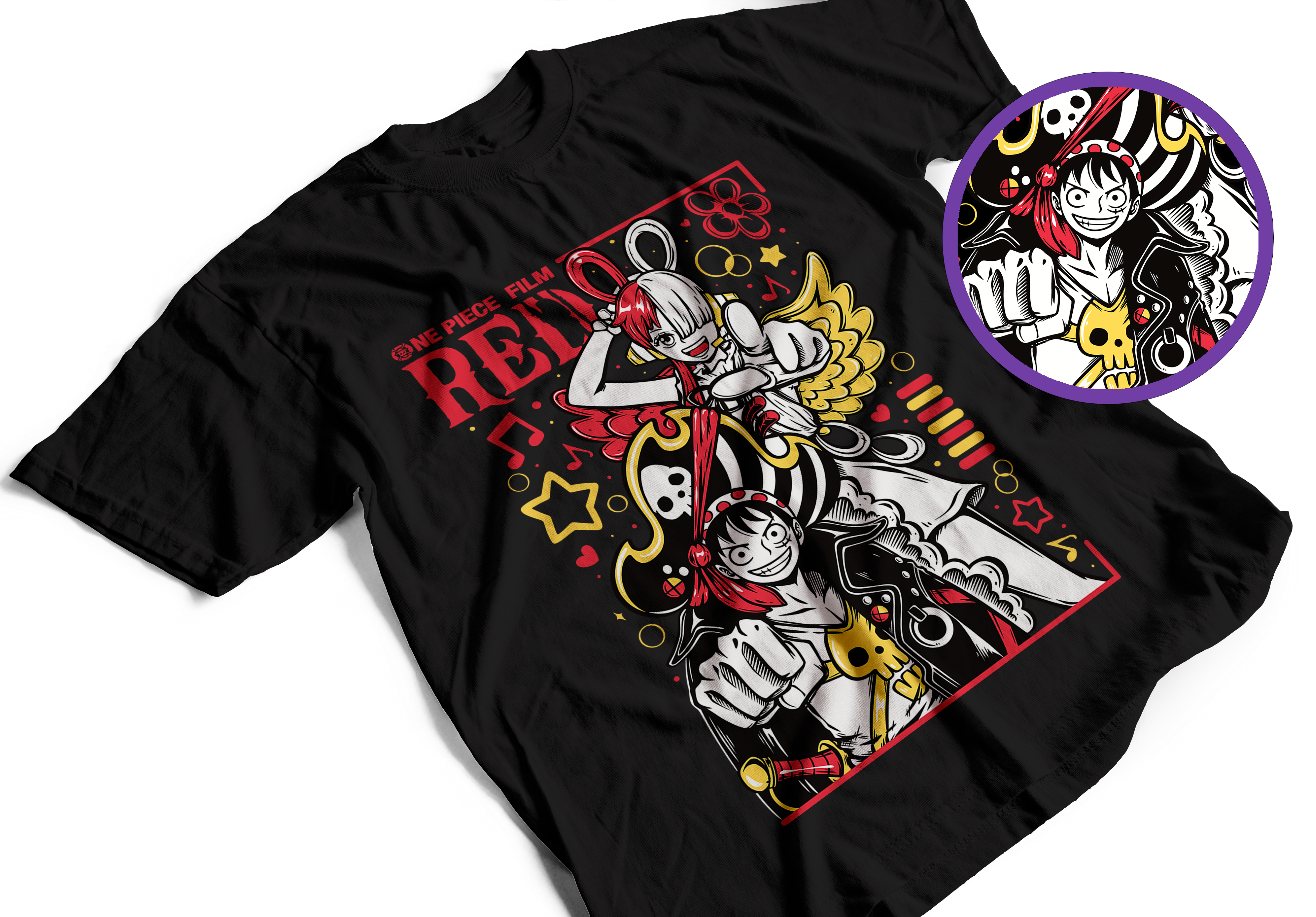 MONKEY D LUFFY & UTA- ONE PIECE RED 1