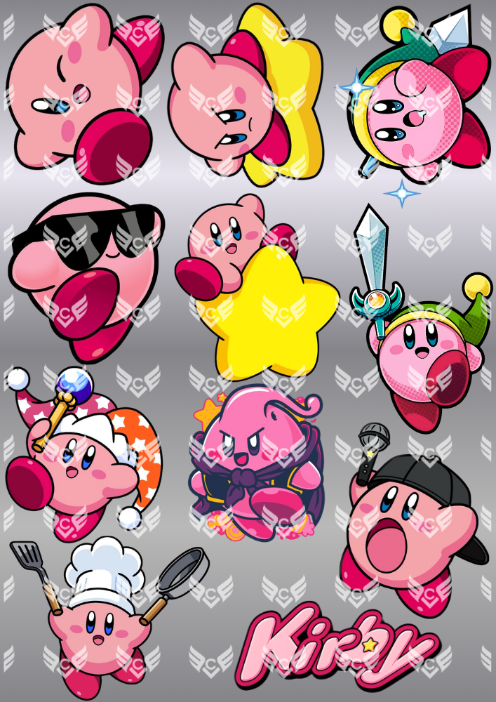 PARCHES DTF TEXTIL KIRBY 1