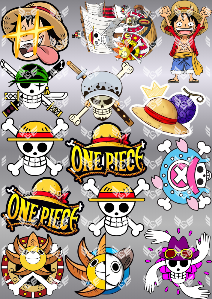 PARCHES DTF TEXTIL ONE PIECE 1