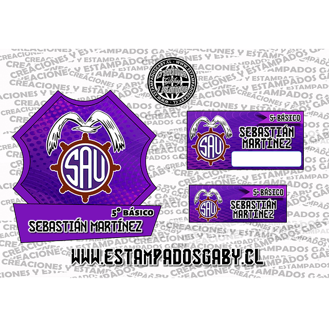 ETIQUETAS ADHESIVAS PARA ÚTILES ESCOLARES. 