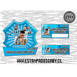 PACK ETIQUETAS ESCOLARES PARA UTILES + ETIQUETAS TEXTIL PARA PLANCHAR EN ROPA