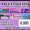 PACK ETIQUETAS ESCOLARES PARA UTILES + ETIQUETAS TEXTIL PARA PLANCHAR EN ROPA