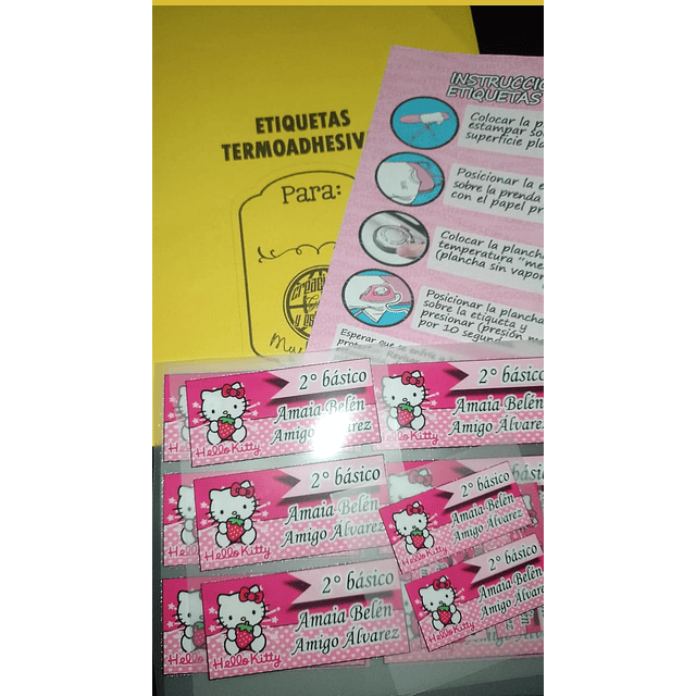 ETIQUETAS TEXTIL (PARA PLANCHAR EN ROPA)