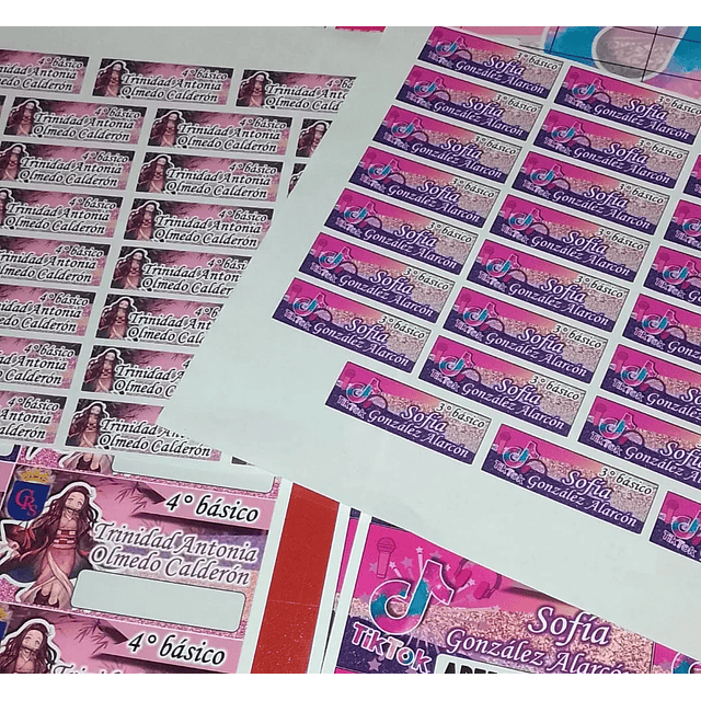 PACK ETIQUETAS ESCOLARES PARA UTILES + ETIQUETAS TEXTIL PARA PLANCHAR EN ROPA