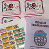 PACK ETIQUETAS ESCOLARES PARA UTILES + ETIQUETAS TEXTIL PARA PLANCHAR EN ROPA